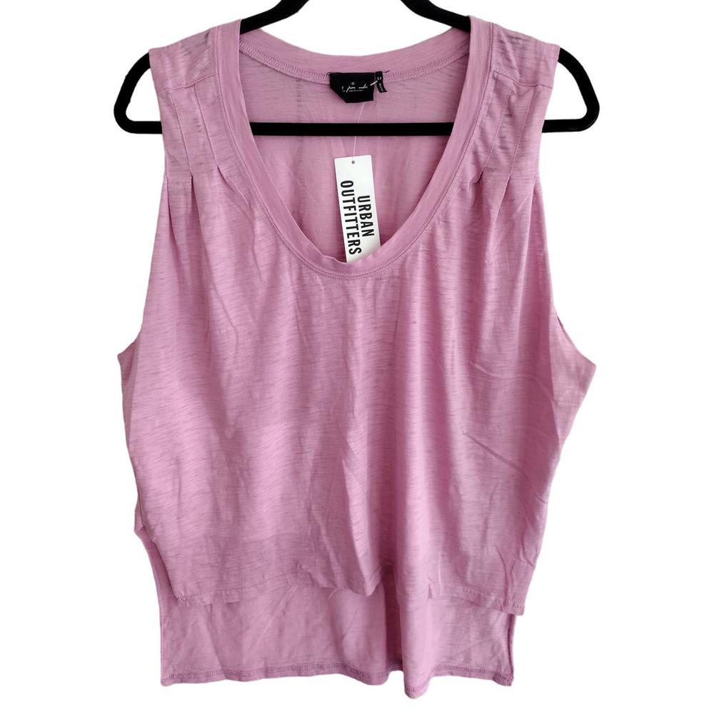 Out from Under x Urban Outfitters | Light Purple "Aimee" Burnout Hi-Low Tank Top